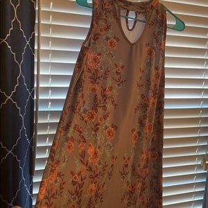 Short Lavender floral Dress